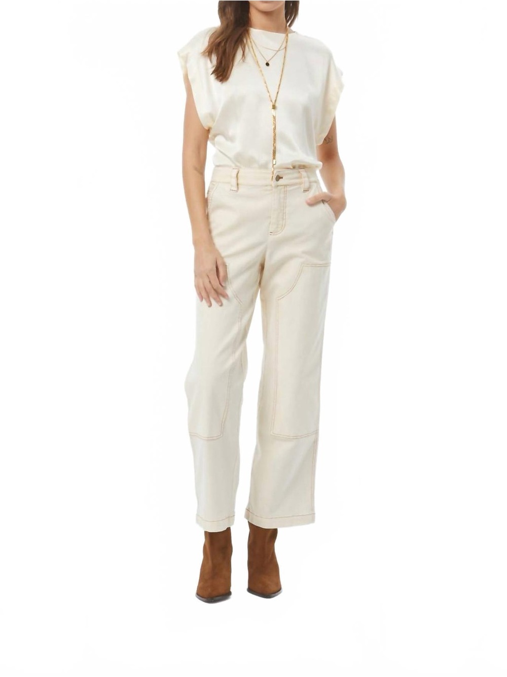 Young Fabulous & Broke Wide-Leg Utility Jeans